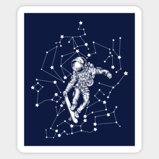 Astronaut and Constellations Sticker